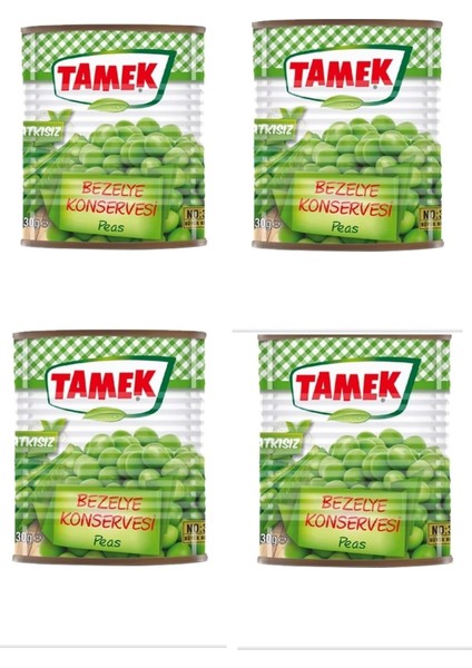 Bezelye Konservesi Net 830 gr 4 Adet