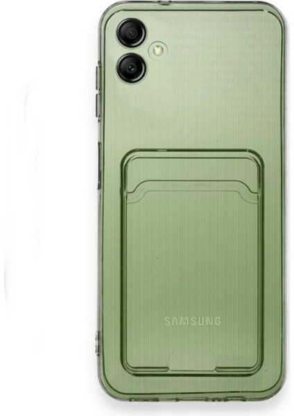Samsung Galaxy A06 Kılıf Kartlıklı Silikon Şeffaf