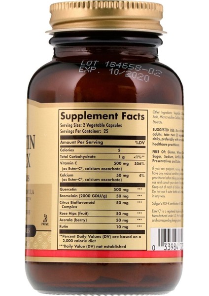 Quercetin Complex With Ester-C Plus 50 Tablet