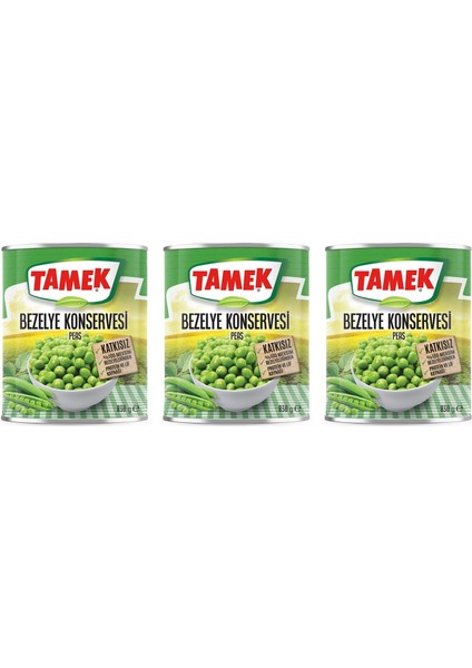 Bezelye Konservesi 830 gr x 3 Adet