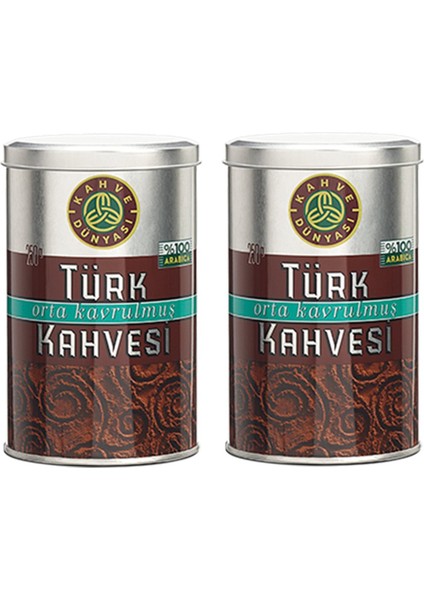 Orta Kavrulmuş Türk Kahvesi 250 gr x 2 Adet