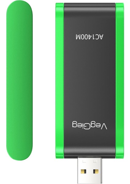 1400 Mbps 2.4ghz/5ghz Dual Band Gigabit Alıcı Verici USB Wifi Adaptör