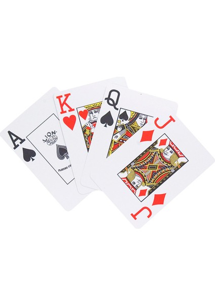 Lion Jumbo Poker Kırmızı Oyun Kartı Destesi fiyatları