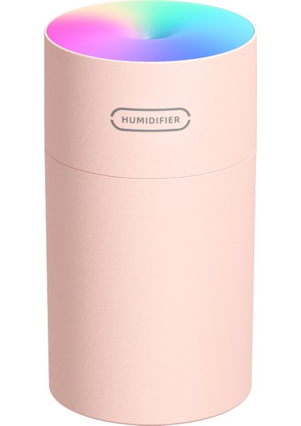 Buharlı Nemlendirici Ev ve Ofis Kullanımı Içın Büyük Kapasiteli 270ML Tek Püskürtme Nozulu USB ile Çalışan Model , Pembe (Yurt Dışından)