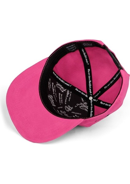 V1 Hip Hop Kids Ayı - 6 Kod Logolu Unisex Pembe Çocuk Şapka