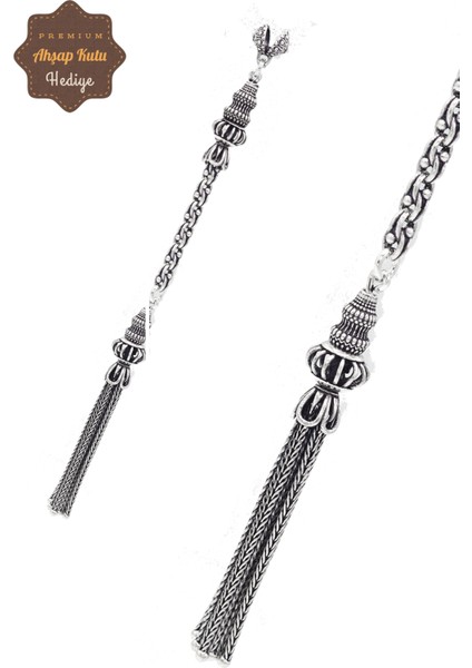 Sallantılı Model 925 Ayar Gümüş Tesbih Püskül 201023315