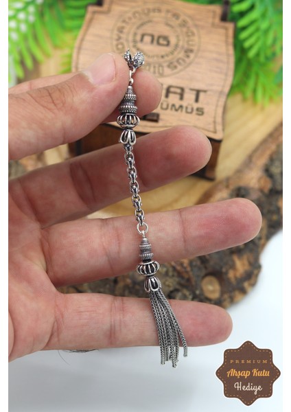 Sallantılı Model 925 Ayar Gümüş Tesbih Püskül 201023315 fiyatları