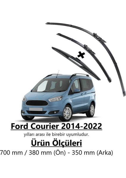 Ford Courier Ön ve Arka Aerodinamik Silecek Takımı (2014-2023)