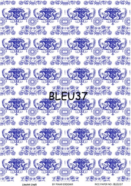 Pirinç Dekopaj Kağıdı 29X42CM NO:BLUE37