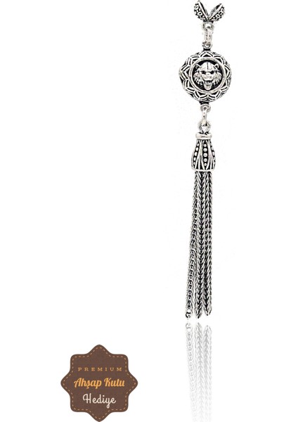 Sallantılı Aslan Model 925 Ayar Gümüş Tesbih Püskül 201023320