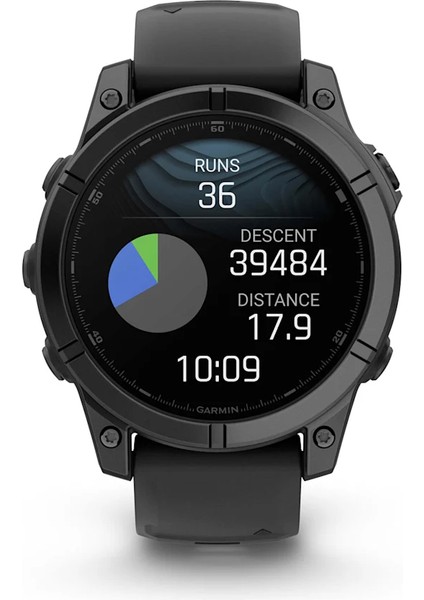 Fenix E - 47 mm Amoled Slate Gri Siyah Silikon Kayışlı