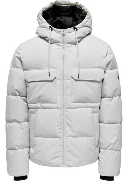 Erkek Mont Beyaz 22029661 Onselıjah Pckt. Hood Jacket Otw Noos