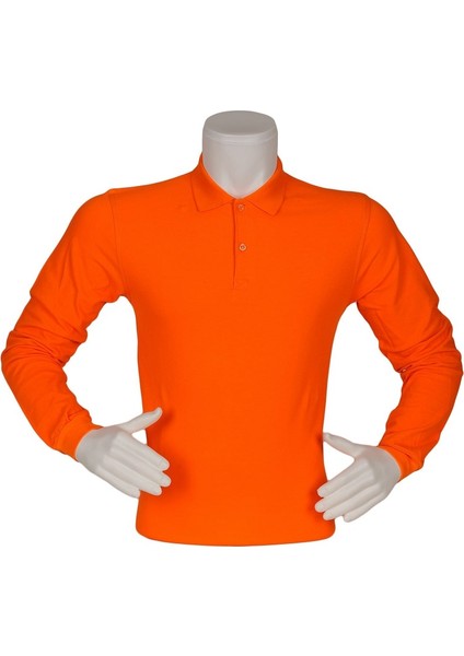 Polo Yaka Tişort Uzun Kollu