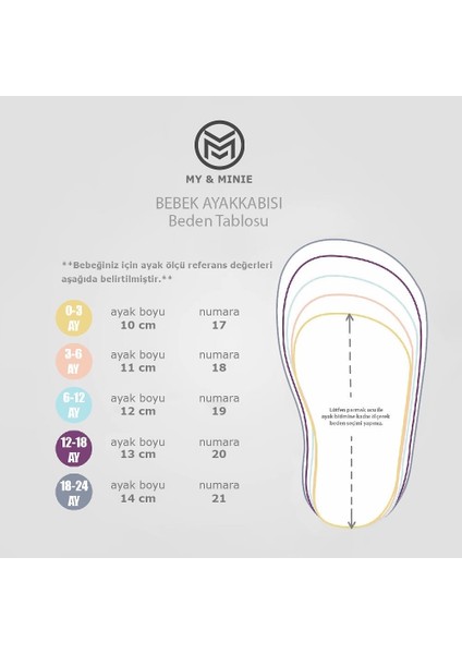 My Mınıe Kız Bebek Makosen Ayakkabı, Haki, Lastikli, Fiyonklu, Ilk Adım Ayakkabısı