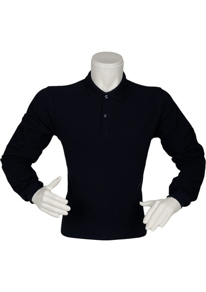 Polo Yaka Tişort Uzun Kollu