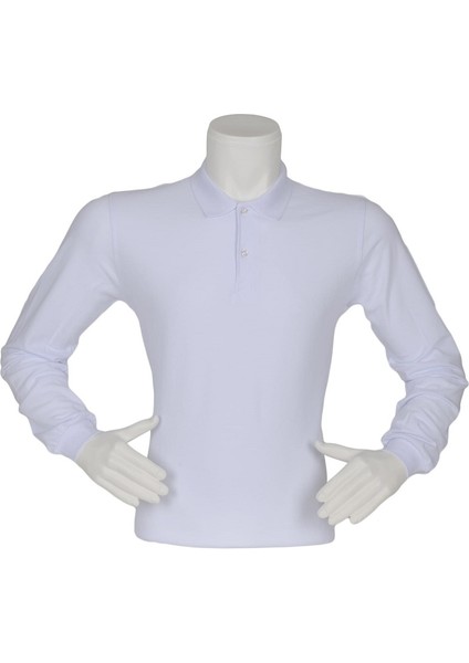 Polo Yaka Tişort Uzun Kollu