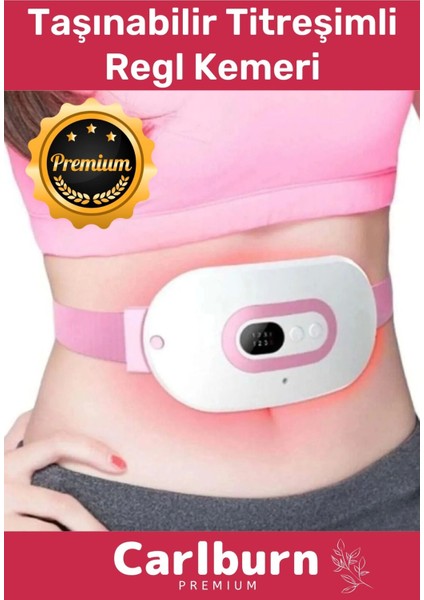 Premium Seri Titreşimli Taşınabilir Sıcak Tutan Regl Ağrıları Dijital Özel Gün Adet Bel Kemeri