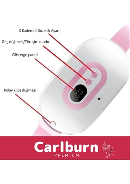 Premium Seri Titreşimli Taşınabilir Sıcak Tutan Regl Ağrıları Dijital Özel Gün Adet Bel Kemeri fiyatları