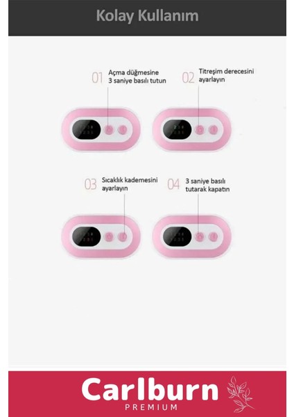 Premium Seri Titreşimli Taşınabilir Sıcak Tutan Regl Ağrıları Dijital Özel Gün Adet Bel Kemeri modelleri