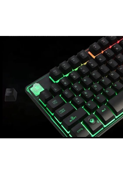 Işıklı Oyuncu Klavyesi Q Klavye Ekonomik Uzun Ömürlü Özel Tasarım Kablolu Gaming Klavye