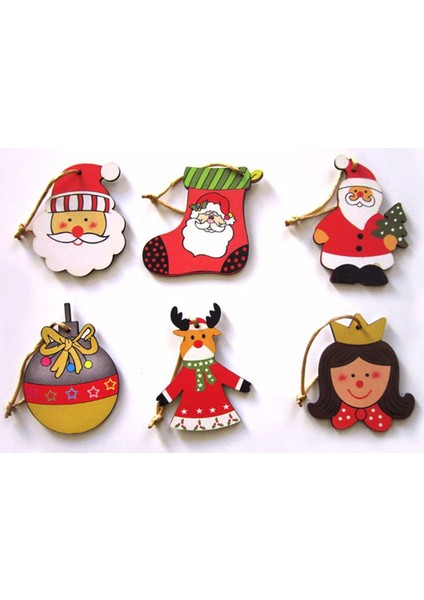 Yılbaşı Ağaç Süsleri, 6 Adet Yılbaşı Süsü, Noel, Noel Süsleri, Yılbaşı Süsleri