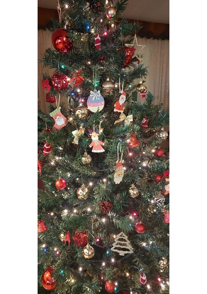 Yılbaşı Ağaç Süsleri, 6 Adet Yılbaşı Süsü, Noel, Noel Süsleri, Yılbaşı Süsleri indirimleri