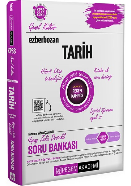2025 KPSS Ezberbozan Genel Kültür Tarih Soru Bankası