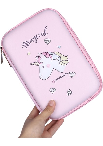 Mooneva 3D Kalem Kutusu Pembe Unicorn Dondurmalı Kek Dinozor Kalem Kutusu Okul Malzemeleri Sevimli Kırtasiye Çantası Hediye Çanta Tutucu Depolama Ins (Yurt Dışından)