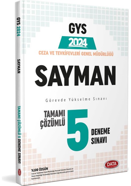 Ceza ve Tevkifevleri Genel Müdürlüğü Sayman 5 Deneme Sınavı