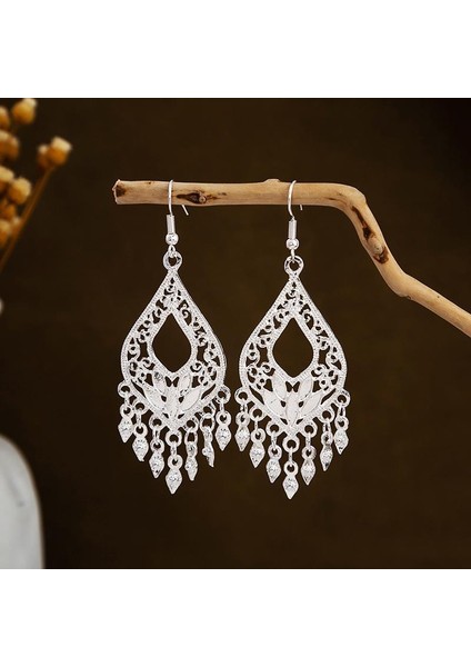 Moonrivermiao Küpeleri, Etnik Azınlık Turistik Küpeleri, Bohem Uzun Yapraklı Püskül Küpeler (Yurt Dışından) modelleri