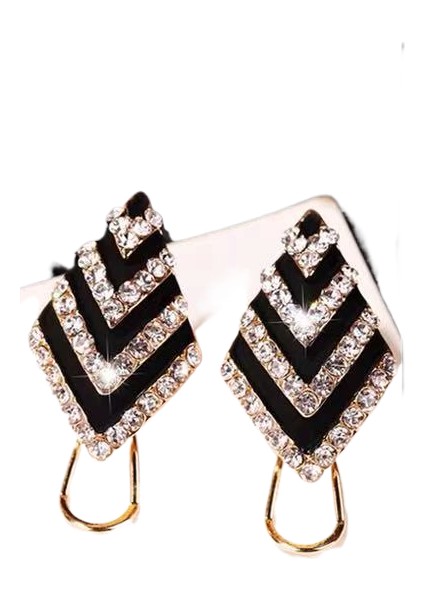 Moonriverkadınlar Için Yeni Mizaç Moda Geometrik Saplama Küpeler 925 Gümüş Iğne Basit Işık Lüks Küpe (Yurt Dışından)