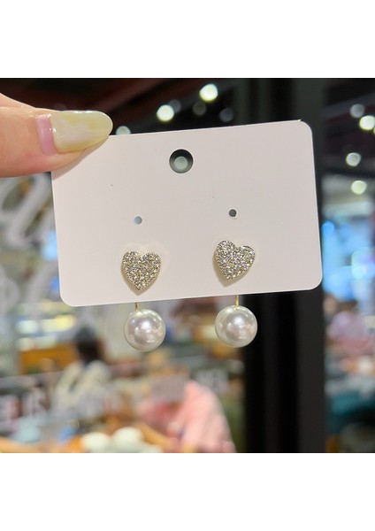 Moonriverxiaoxiang Inci Küpeler Niş Retro Küpeler S925 Gümüş Iğne Küpeler Üst Seviye Bayan Küpeleri (Yurt Dışından)