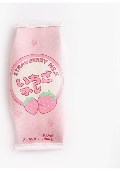 Caliphs1 Adet Büyük Kapasiteli Pu Kawaii Çilekli Süt Kalem Kutusu Kızlar Kalem Kutusu Çantası Okul Kırtasiye Escolar Çocuk Doğum Günü Hediyesi (Yurt Dışından)