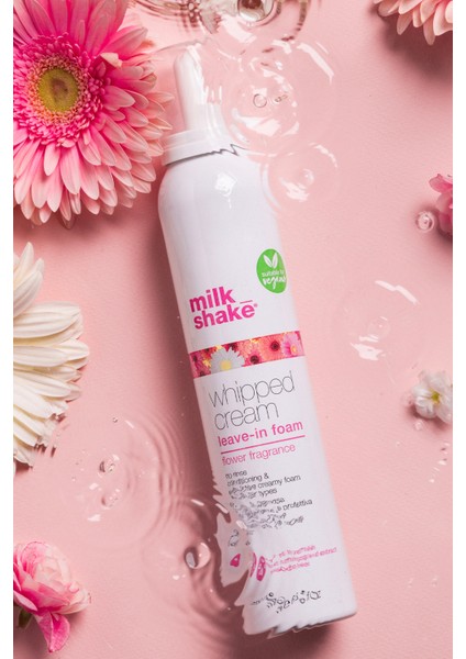 Milk_Shake Whipped Cream Flower Milk_Shake Whipped Cream Flower Çiçek Esanslı Vegan Durulanmayan Bakım Köpüğü 200 Ml