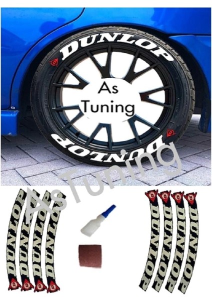 Pvc Kauçuk 4 Adet Dunlop Lastik Yazısı