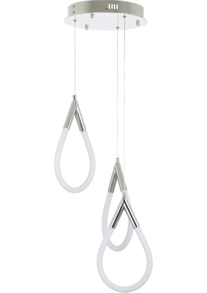 White Rose Eskitme Renkli, Ledli, 3lü Sarkıt Avize, BS.4232-52-43