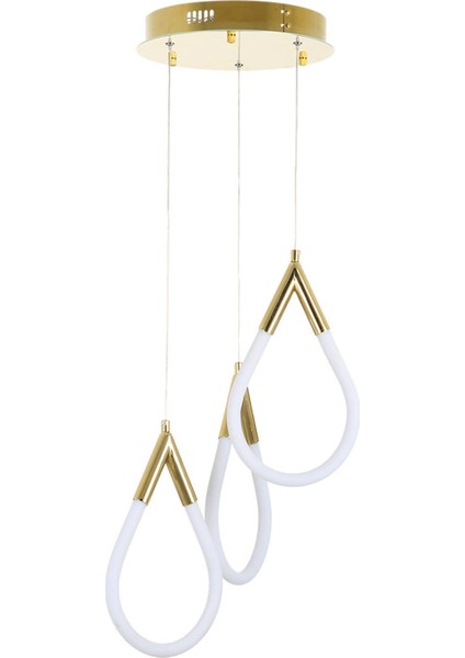 White Rose Eskitme Renkli, Ledli, 3lü Sarkıt Avize, BS.4232-52-43 modelleri