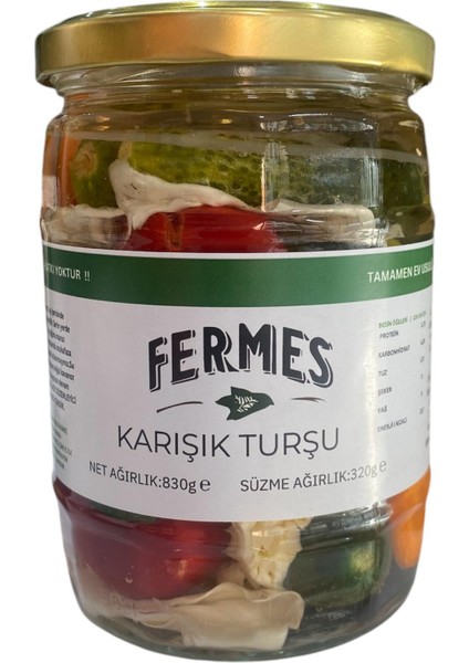 Karışık Acılı Turşu ev yapımı katkısız doğal