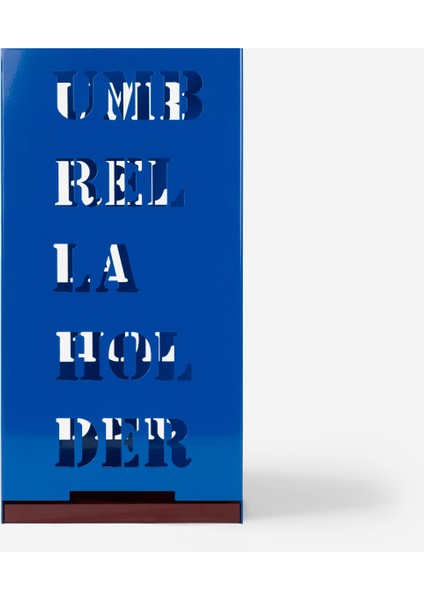 Mavi Metal Şemsiyelik - Çok Amaçlı & Dekoratif Organizer - Umbrella Holder