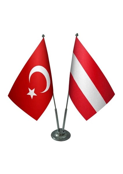 Avusturya ve Türkiye Masa Bayrağı Seti