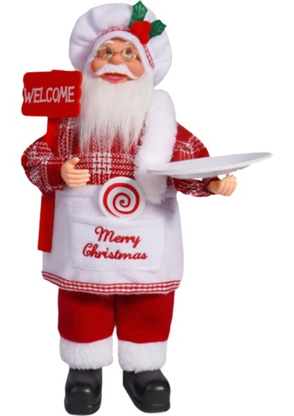 Noel Noel Baba Figürü Hediye Bebek Aksesuarları Oturma Odası Tatil Dekoru Şefi (Yurt Dışından)