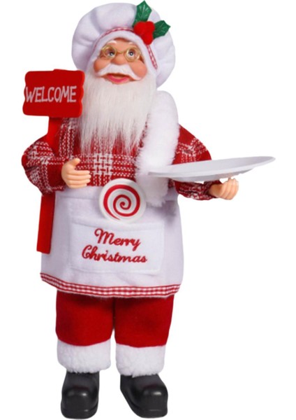 Noel Noel Baba Figürü Hediye Bebek Aksesuarları Oturma Odası Tatil Dekoru Şefi (Yurt Dışından)