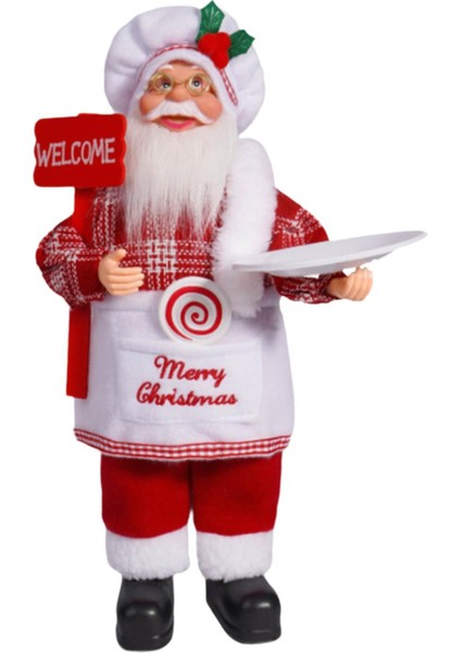 Noel Noel Baba Figürü Hediye Bebek Aksesuarları Oturma Odası Tatil Dekoru Şefi (Yurt Dışından)
