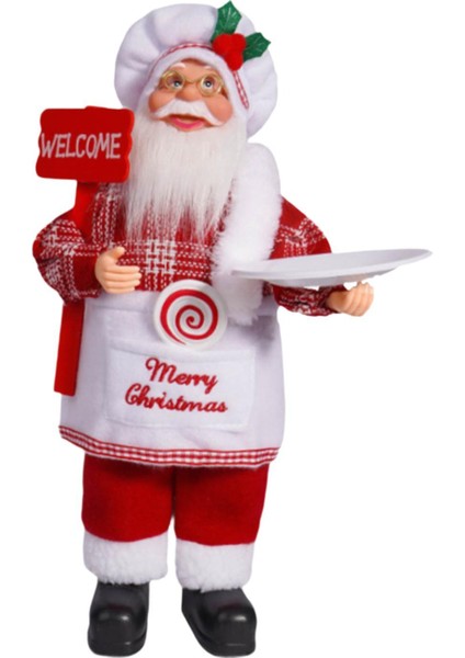 Noel Noel Baba Figürü Hediye Bebek Aksesuarları Oturma Odası Tatil Dekoru Şefi (Yurt Dışından)