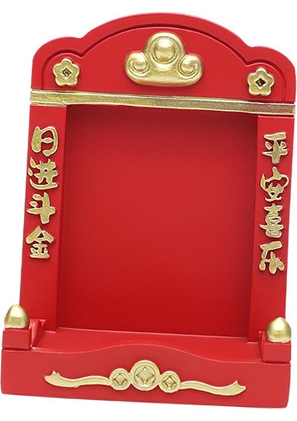 Mini Niş Reçine Üstü Dekorasyonu Oturma Odası Kitaplıırmızı (Yurt Dışından) modelleri