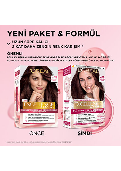 L'Oréal Paris Excellence Creme Saç Boyası - 7.1 Küllü Kumral