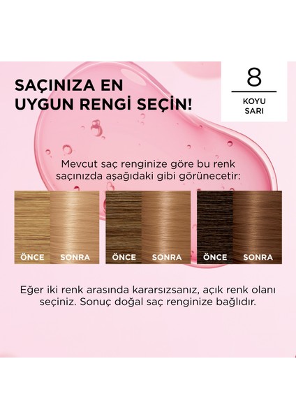 L'Oréal Paris Excellence Creme Saç Boyası - 8 Koyu Sarı