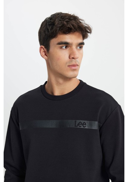 Erkek Sweatshirt Siyah L242499001M Local Coll. Crew