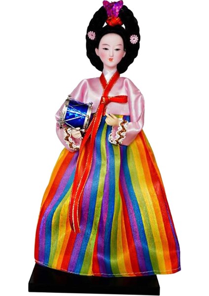 Hanbok Dekoru Minyatür Kadın Heykeli Geyşa Kimono Heykelciğ (Yurt Dışından)