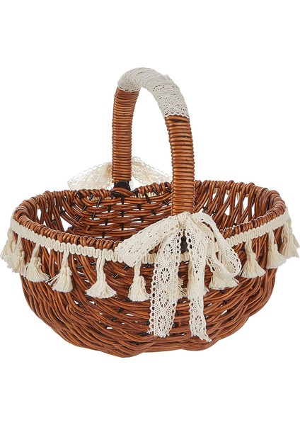 El Dokuma Çiçek Sepeti Çok Amaçlı Sebze Sepeti Parti Toplantı Işığı Için (Yurt Dışından) modelleri